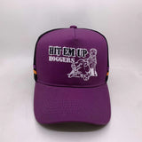 PURPLE/ORANGE Trucker cap