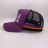 PURPLE/ORANGE Trucker cap