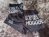 Black/White Footy Shorts