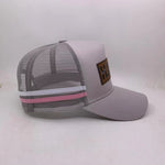 Light grey/pink trucker