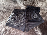 Black/White Footy Shorts