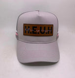 Light grey/pink trucker