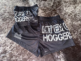 KIDS- Black/White Footy Shorts