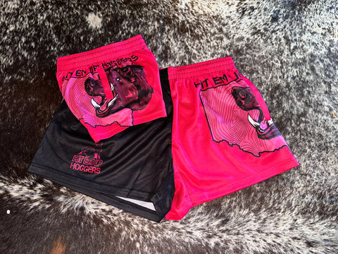Pink Boar Footy Shorts