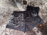 KIDS- Black/White Footy Shorts